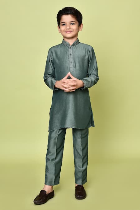 Samyukta Singhania Zari Embroidered Kurta & Nehru Jacket Set 