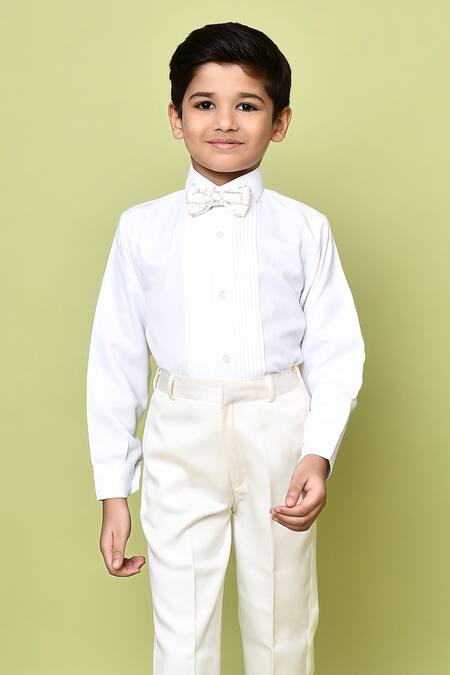 Petite Pomme Cream Cotton Satin Sequins Geometric Embroidered Coat Pant Set Online at Aza Fashions Petite Pomme_Cream Cotton Satin Sequins Geometric Embroidered Coat Pant Set _Online_at_Aza_Fashions