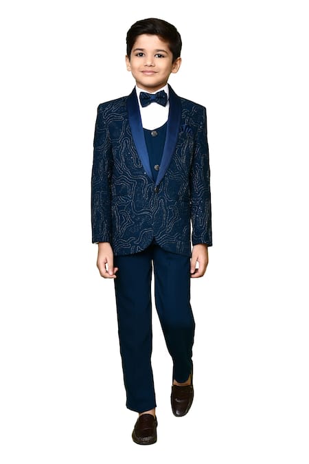 Buy Petite Pomme Blue Cotton , Terrycloth, Polyester, Cotton, Teal Aari Suit Set Buy_Petite Pomme_Blue Cotton , Terrycloth, Polyester, Cotton, Teal Aari Suit Set