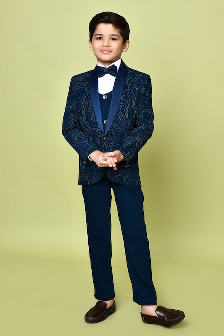 Shop Petite Pomme Blue Cotton , Terrycloth, Polyester, Cotton, Teal Aari Suit Set Shop_Petite Pomme_Blue Cotton , Terrycloth, Polyester, Cotton, Teal Aari Suit Set