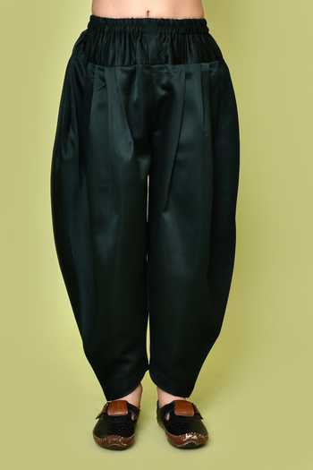 Petite Pomme_Multi Color Velvet, Satin, Polyester Striped Sherwani And Dhoti Pant Set _Online_at_Aza_Fashions