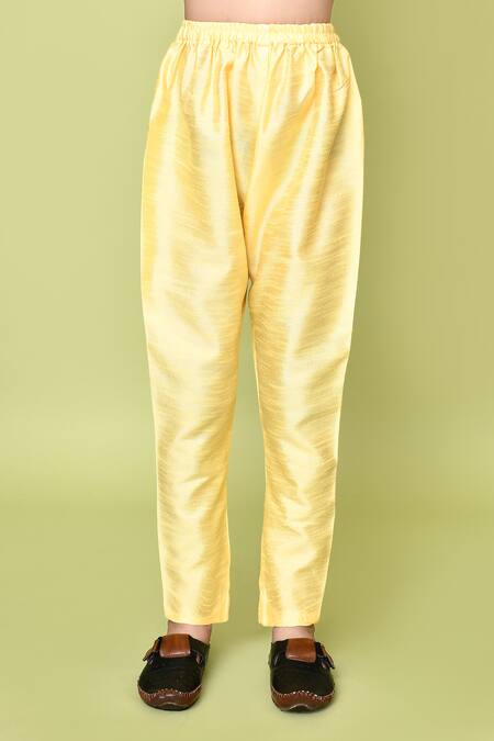 Petite Pomme_Beige Silk, Jacquard, Linen Embroidery Floral Woven Sherwani Set_Online_at_Aza_Fashions