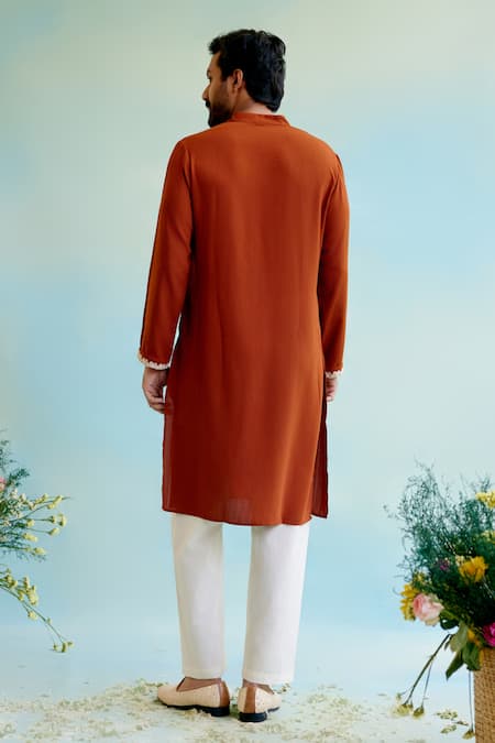 Nero India Dori Embroidered Straight Kurta 