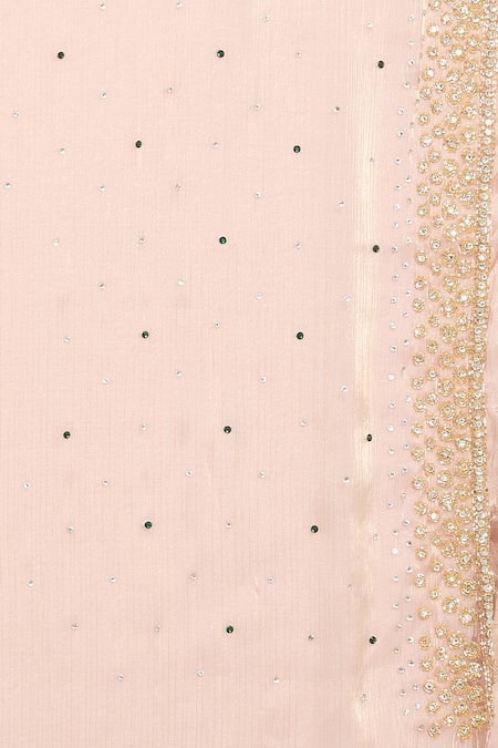 Buy Samyukta Singhania Brown Silk Sequins Cutdana And Beads Hand Embroidered Saree With Running Blouse Buy_Samyukta Singhania_Brown Silk Sequins Cutdana And Beads Hand Embroidered Saree With Running Blouse