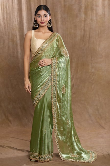 Samyukta Singhania Hand Work Saree with Running Blouse 