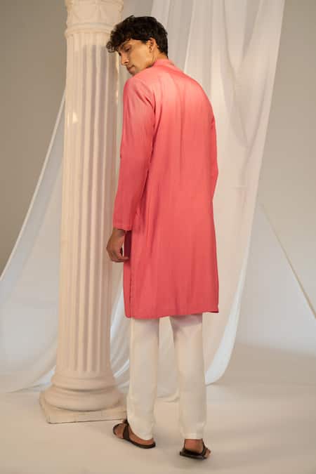 Soniya G X AZA Floral Embroidered Handloom Kurta Set