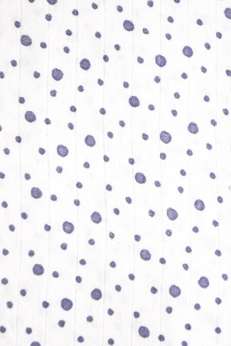 The Baby Atelier White Organic Cotton Print Dot Junior Quilt Online at Aza Fashions The Baby Atelier_White Organic Cotton Print Dot Junior Quilt_Online_at_Aza_Fashions