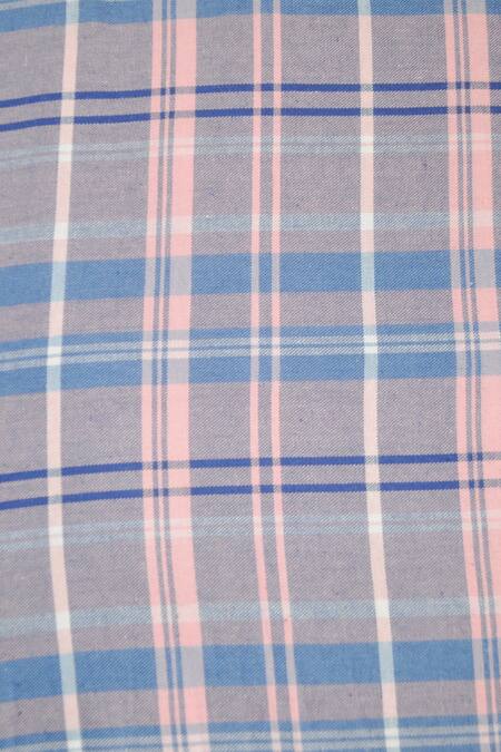 The Baby Atelier Pink Organic Cotton Chequered Contrast Pattern Junior Quilt Online at Aza Fashions The Baby Atelier_Pink Organic Cotton Chequered Contrast Pattern Junior Quilt_Online_at_Aza_Fashions