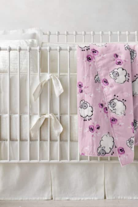 The Baby Atelier Sheep Print Baby Quilt 