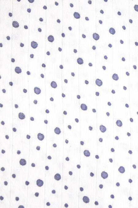 The Baby Atelier_Purple Organic Cotton Polka Dot Print Baby Quilt _Online_at_Aza_Fashions