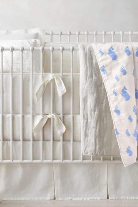 The Baby Atelier Whale Print Baby Quilt 