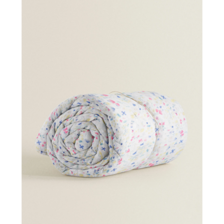 The Baby Atelier Flower Print Baby Quilt 