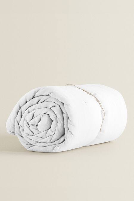 The Baby Atelier White Organic Cotton Plain Duvet Cover Online at Aza Fashions The Baby Atelier_White Organic Cotton Plain Duvet Cover_Online_at_Aza_Fashions