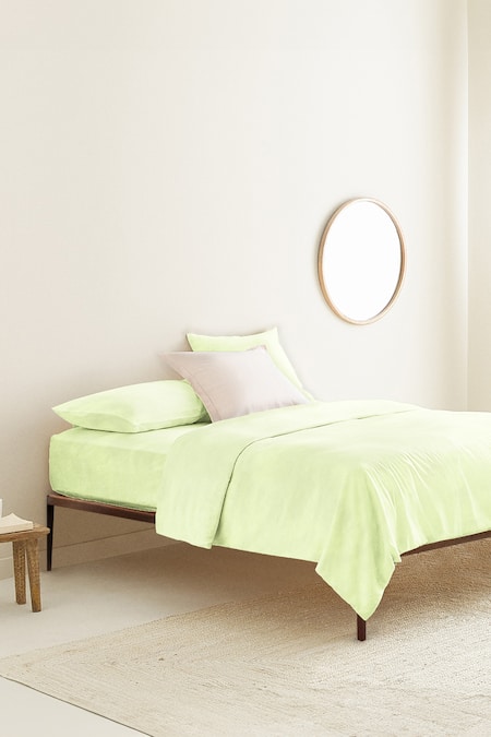 The Baby Atelier Green Organic Cotton Solid Duvet Cover