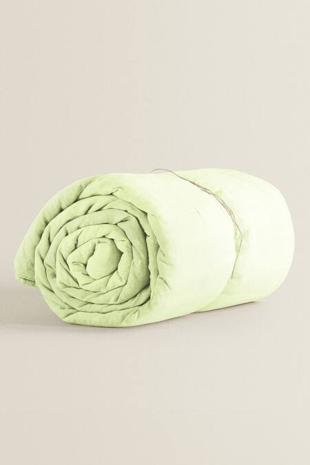 The Baby Atelier Green Organic Cotton Solid Duvet Cover Online at Aza Fashions The Baby Atelier_Green Organic Cotton Solid Duvet Cover_Online_at_Aza_Fashions