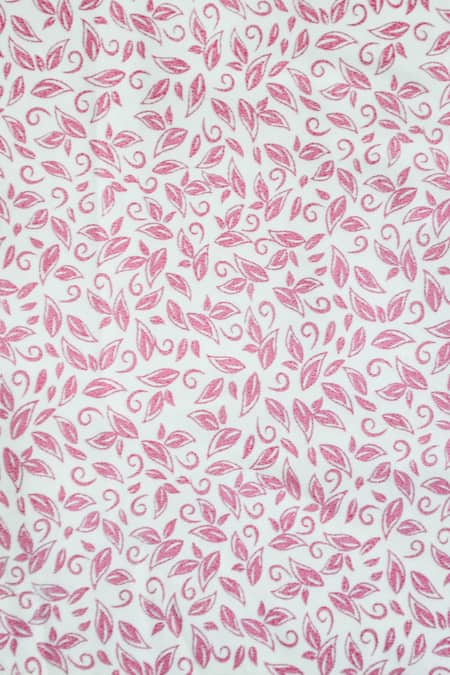 Buy_The Baby Atelier_Red Organic Cotton Flower Print Duvet Cover _Online_at_Aza_Fashions