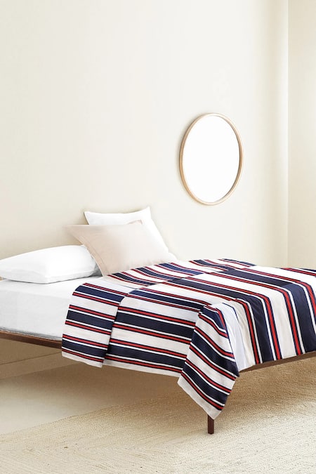 The Baby Atelier Stripe Print Junior Bed Cover 