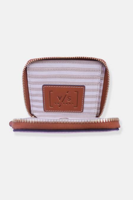 Versuhz Blue Bead Embellished Small Compact Zip Around Wallet Online at Aza Fashions Versuhz_Blue Bead Embellished Small Compact Zip Around Wallet_Online_at_Aza_Fashions