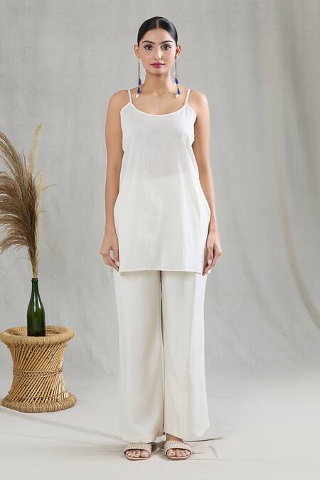 Buy Banana Labs Maroon 100% Cotton Hand Block Printed Geometric V Checkered Kaftan Pant Set Buy_Banana Labs_Maroon 100% Cotton Hand Block Printed Geometric V Checkered Kaftan Pant Set