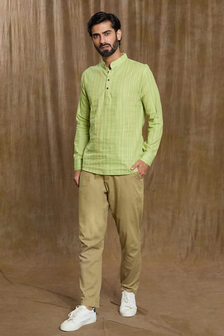 Arihant Rai Sinha Stripe Pattern Shirt 