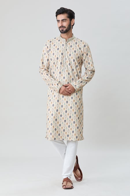 Arihant Rai Sinha Floral & Abstract Print Kurta Set 