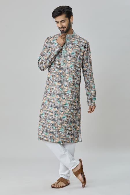 Arihant Rai Sinha Abstract Print Kurta Set 