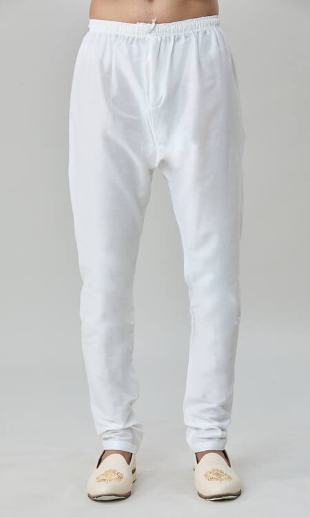 Arihant Rai Sinha_Green , Cotton, Satin Embroidery, Sequins Sherwani Churidar Set_at_Aza_Fashions