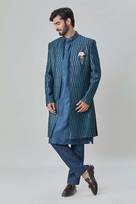 Arihant Rai Sinha Embroidered Sherwani With Kurta Set 