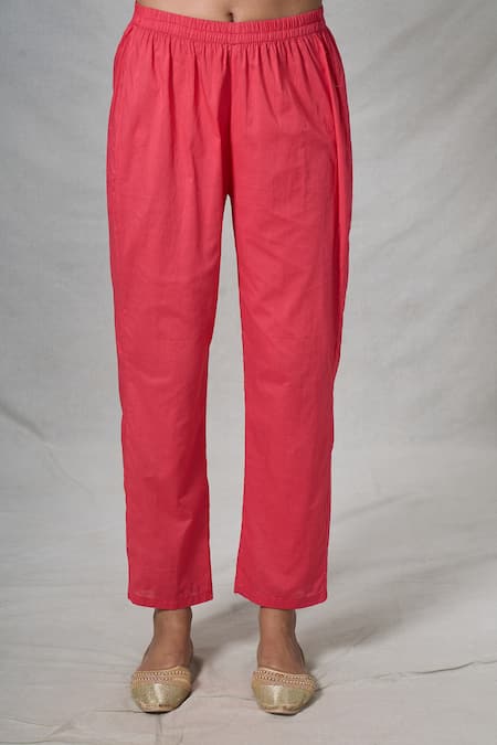 Naintara Bajaj Red Cotton, Chiffon, Silk Sequins V-neck Butterfly Punch Print Anarkali Set Online at Aza Fashions Naintara Bajaj_Red Cotton, Chiffon, Silk Sequins V-neck Butterfly Punch Print Anarkali Set_Online_at_Aza_Fashions