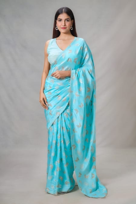 Samyukta Singhania Butterfly Print Saree 