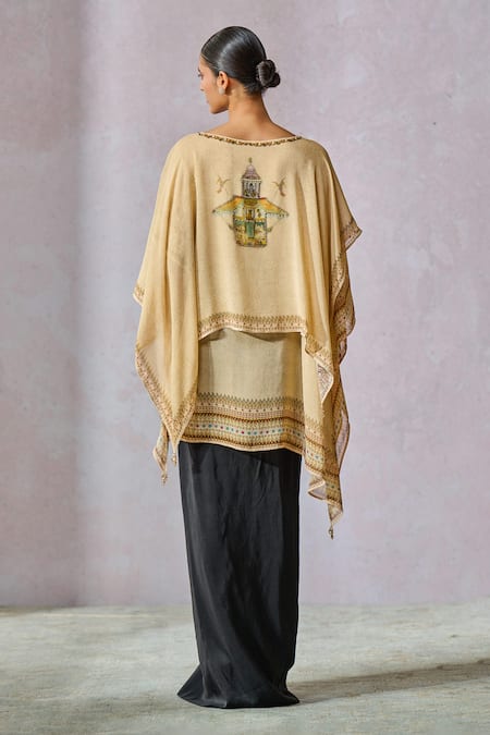 Tarun Tahiliani Painting Inspired Print Layered Top 