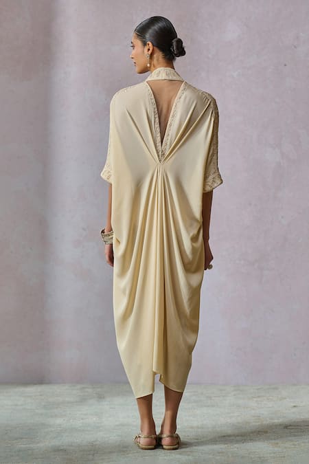 Tarun Tahiliani Floral Hand Embroidered Kaftan 