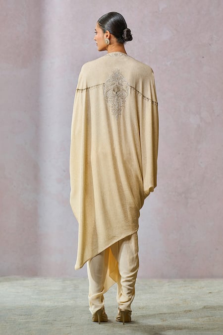 Tarun Tahiliani Hand Embroidered Kimono Tunic With Dhoti 