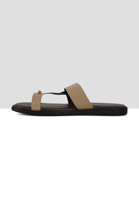Ankit V Kapoor Beige Split Toe Sandals Online at Aza Fashions Ankit V Kapoor_Beige Split Toe Sandals_Online_at_Aza_Fashions