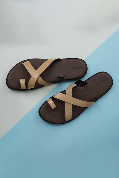 Ankit V Kapoor Criss Cross Strap Sandals 