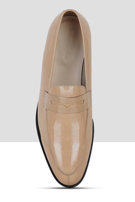 Buy Ankit V Kapoor Beige Cutwork Penny Loafers Online at Aza Fashions Buy_Ankit V Kapoor_Beige Cutwork Penny Loafers_Online_at_Aza_Fashions