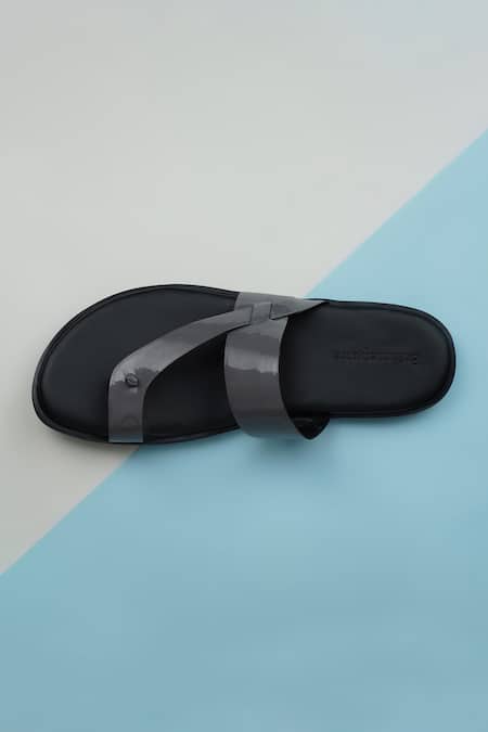 Shop Ankit V Kapoor Grey Classic Almond Toe Sandals at Aza Fashions Shop_Ankit V Kapoor_Grey Classic Almond Toe Sandals_at_Aza_Fashions