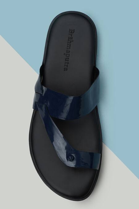 Shop Ankit V Kapoor Blue Classic Plain Strappy Sandals at Aza Fashions Shop_Ankit V Kapoor_Blue Classic Plain Strappy Sandals_at_Aza_Fashions