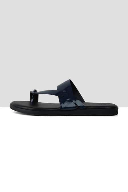 Ankit V Kapoor Blue Classic Plain Strappy Sandals Online at Aza Fashions Ankit V Kapoor_Blue Classic Plain Strappy Sandals_Online_at_Aza_Fashions