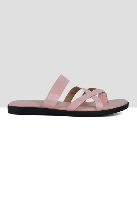 Ankit V Kapoor Pink Criss Cross Sandals Online at Aza Fashions Ankit V Kapoor_Pink Criss Cross Sandals_Online_at_Aza_Fashions