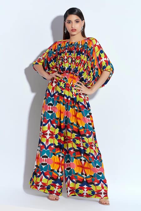 neetiandmudita Abstract Pattern Jumpsuit 