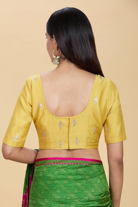 Kalakaari By Sagarika Floral Embroidered Blouse 