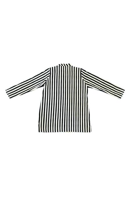 Buy_KA-Sha_Black Cotton Print Fleur Lapel Collar Aakar Applique Striped Blazer _Online_at_Aza_Fashions