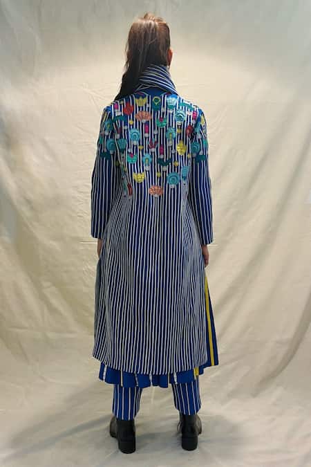 KA-Sha Stripe Corded Scarf 