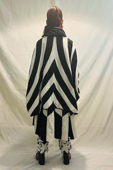KA-Sha Striped Corded Scarf 