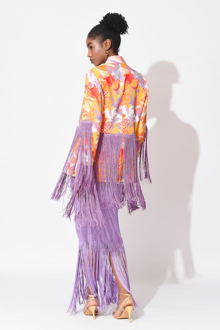 Rishi and Vibhuti Lagoon Embellished Skirt Set