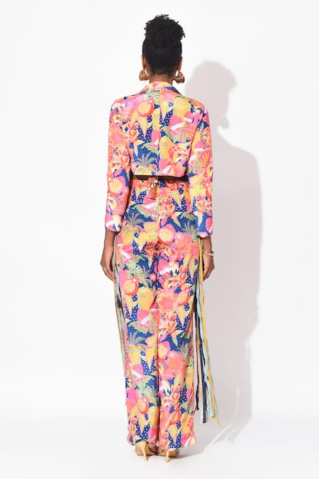 Rishi and Vibhuti Confetti Sizzle Embellished Pant Set 