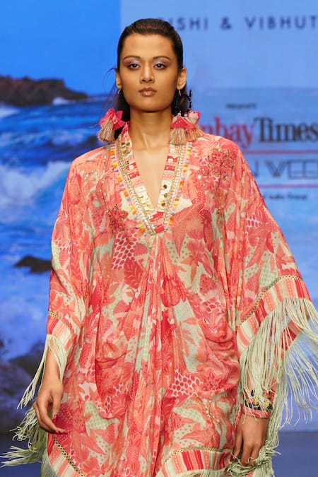 Rishi and Vibhuti Gale Hand Embroidered Kaftan 