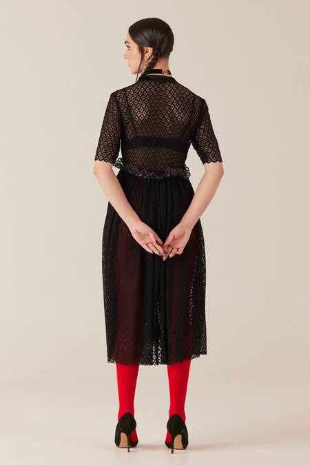 Therealb Floral Work Midi Dress 