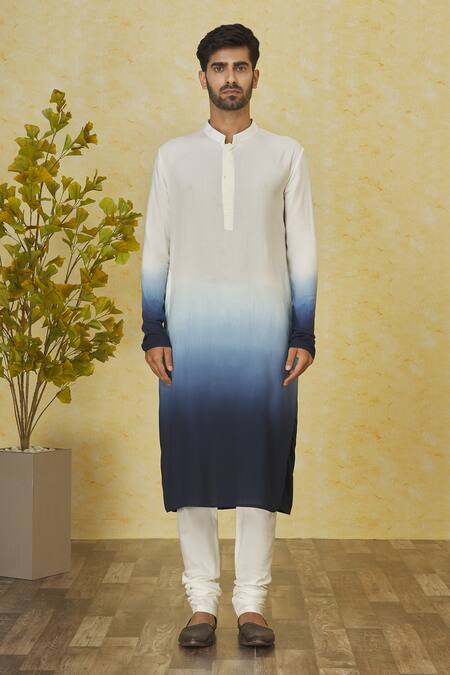 Priyanka Haralalka Off White , Satin Embroidery Deer Bundi Kurta Set Online at Aza Fashions Priyanka Haralalka_Off White , Satin Embroidery Deer Bundi Kurta Set _Online_at_Aza_Fashions